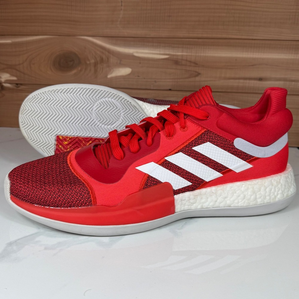 Adidas Marquee Boost Low Basketball Shoes‎ Red White F36305 Men's Size 14